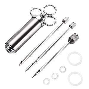 Stainless,Steel,Marinade,Flavor,Injector,Needle,Seasoning,Turkey