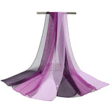 Women,Gradient,Color,Chiffon,Scarves,Shawls,Casual,Outdoor,Sunshade,Beach,Scarf