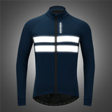 WOSAWE,Winter,Thermal,Fleece,Men's,Cycling,Jacket,Safety,Reflective,Bicycle,Windproof,Clothing