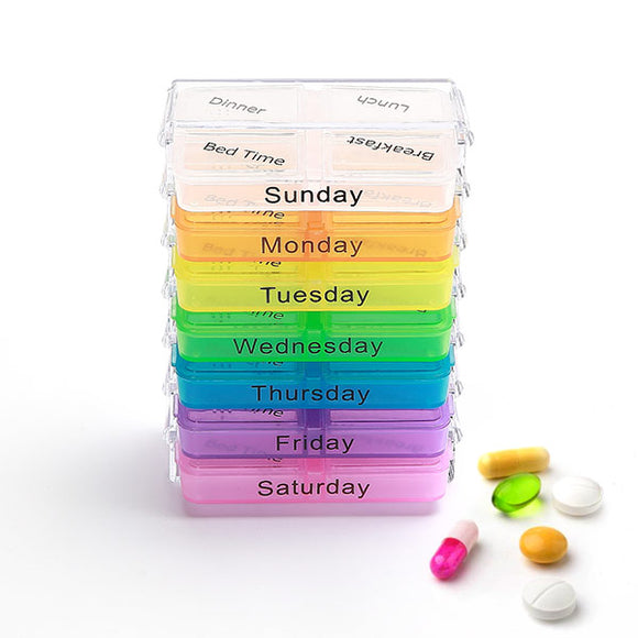 KCASA,Portable,Organizer,Weekly,Travel,Medicine,Tablets,Holder