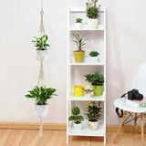 Double,Layer,Handmade,Cotton,Flower,Hanging,Basket,Flower,Hanger,Ropes,Garden,Decoration