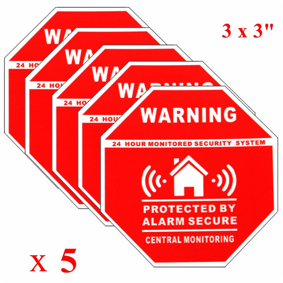 Alarm,Security,Stickers,Decals,Signs,Window,Doors