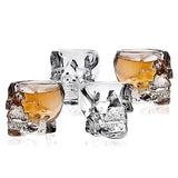 100ml,Clear,Glass,Clear,Skull,Water,Creative,Transparent,Drinking,Glass