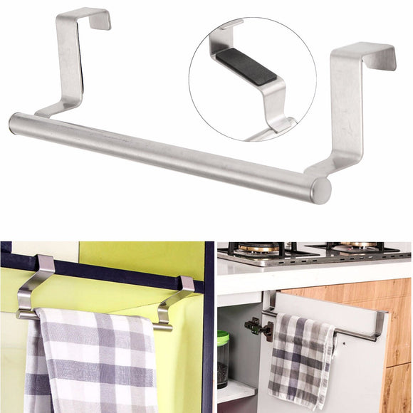 Stainless,Steel,Towel,Holder,Kitchen,Bathroom,Cupboard,Hanger