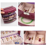 Leather,Jewelry,Storage,Organizer,Necklace,Bracelet,Earring