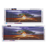 Diamond,Paintings,Sunset,Embroidery,Canvas,Crafts,Decor