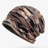 Women,Camouflage,Baggy,Collar,Scarf,Beanie