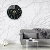 Loskii,CC005,Creative,Marble,Pattern,Clock,Clock,Quartz,Clock,Office,Decorations