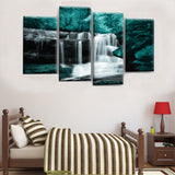 Forest,Falls,Paintings,Modern,Nature,Unframed,Picture,Decor
