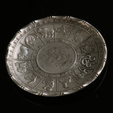 Chinese,Fengshui,Silver,Zodiac,Animal,Dragon,Statue,Plate,Decorations