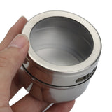 12Pcs,Stainless,Steel,Spice,Organizer,Storage,Container,Clear,Kitchen