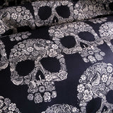 Bedding,Skull,Printing,Quilt,Cover,Pillowcase,Queen