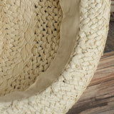 Outdoor,Handmade,Woven,Straw,Protection,Short,Brimmed,Fedora,Visor