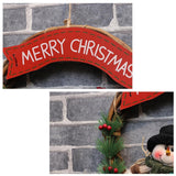 Christmas,Rattan,Wreath,Decorations,Santa,Claus,Snowman,Garland