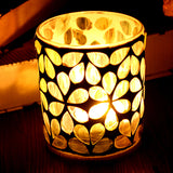Glass,Candle,Holder,Votive,Moroccan,Light,Table,Candleholder