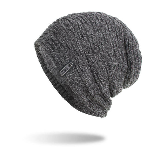 Women,Beanie,Thicken,Fabric,Label,Knitted,Sweater