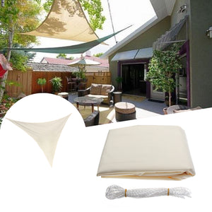 2.4x2.4x2.4M,Triangle,Shade,Canopy,Patio,Garden,Awning,Block,Shelter,Beige