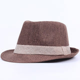 Linen,Breathable,Panama,Fedora,Outdoor,Sunscreen,Beach