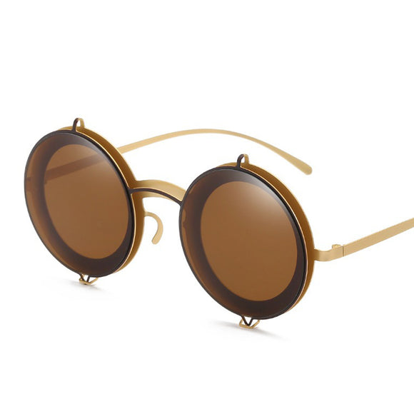 Unisex,Vogue,Sunglasses,Metal,Circle,Round,Sunglasses