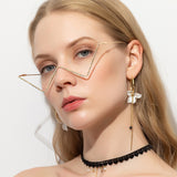 Women,Pieces,Without,Shape,Metal,Diamond,Decoration,Fashion,Decoration,Eyeglasses