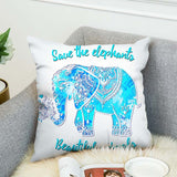 Bohemian,Style,Elephant,Printing,Cushion,Cover,Linen,Cotton,Throw,Pillow,Office