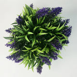 Artificial,Lavender,Topiary,Flower,Hanging,Basket,Plant,Garden,Decor