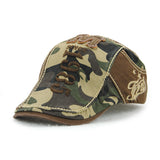 Unisex,Cotton,Camouflage,Beret,Buckle,Adjustable,Paper,Military,Cabbie,Gentleman