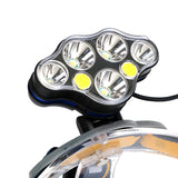 XANES,1900LM,Modes,Bicycle,Headlamp,2*18650,Battery,Interfaceamp