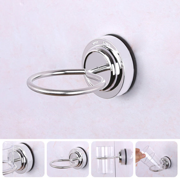 Stainless,Steel,Suction,Toothbrush,Tumbler,Holder,Bathroom,Holder