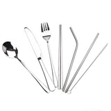 Stainless,Steel,Cutlery,Knifes,Spoon,Outdoor,Dinnerware,Tableware,Storage