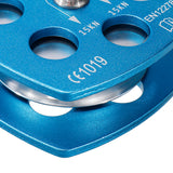 A7075,Aerospace,Aluminum,Climbing,Rescue,Double,Pulley,Speed,Cable,Trolley