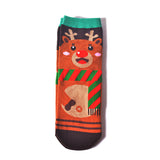 Womens,Christmas,Short,Socks,Cartoon,Santa,Ankle,Christmas,Socks