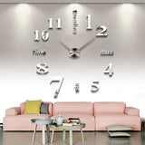 Creative,Personality,Simple,Fashion,Clock,Acrylic,Mirror,Stickers,Clock,Living,Clock