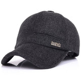 Woolen,Thicken,Flaps,Baseball,Adjustable,Snapback
