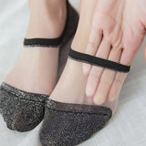 Women,Summer,Breathable,Crystal,Socks,Casual,Invisible,Socks