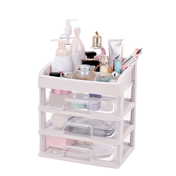 Plastic,Cosmetic,Drawer,Transparent,Makeup,Organizer,Makeup,Storage,Desktop,Cosmetic,Storage