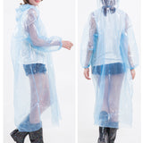 10PCS,Color,Adult,Hooded,Thicken,Disposable,Raincoat,Camping,Hiking,Protective,Raincoat