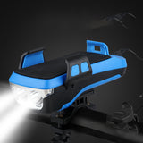 XANES,Solar,Rechargeable,Light,Super,Bright,Modes,Bicycle,Headlight,Power,130dB,Modes,Phone,Holder,Cycling,Bicycle