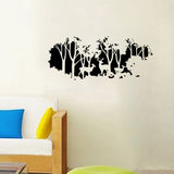 58cmx126cm,Forest,Sticker,Decal,Decor