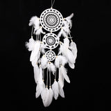 White,Flower,Dream,Catcher,Chimes,Indian,Style,Feather,Pendant,Dream,Catcher,Decorations