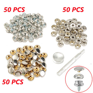 50Set,Fastener,Screws,Attaching,Marine,Canvas,Cover