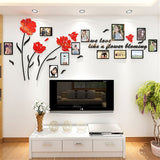 Acrylic,Family,Photo,Picture,Frame,Sticker,Background,Decor