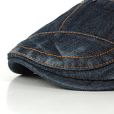 Fashion,Washed,Denim,Beret,Vintage,Cowboy