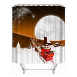 Christmas,Snowman,Waterproof,Fabric,Bathroom,Shower,Curtain