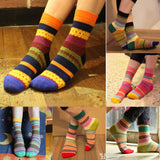 Unisex,Women,Harajuku,Style,Stripe,Cotton,Socks,Design,Hosiery