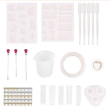 128Pcs,Pendant,Silicone,Casting,Mould,Measuring,Pendant,Craft,Jewelry,Necklace,Bracelet,Making