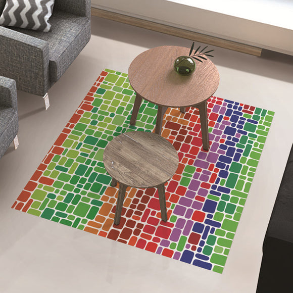 Floor,Sticker,Table,Decor,Waterproof,Colorful,Blocks,Floor,Decal,Improvement