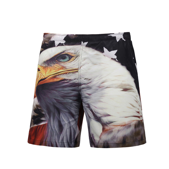 S5235,Shorts,Pants,Eagle,Printing,Loose,Board,Shorts,Comfortable,Beach