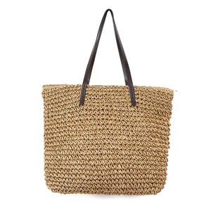 Outdoor,Portable,Straw,Weave,Handbag,Beach,Pouch,Shoulder