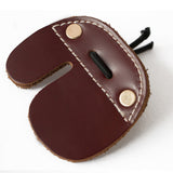 Genuine,Leather,Archery,Finger,Guard,Protector,Glove,Recurve,Hunting,Shooting